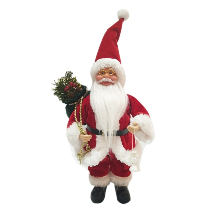 

ELEG-New Christmas Santa Claus Decor for Home 1PC 47X20X11cm Santa Claus Toy Christmas Gifts for Kids Xmas Decorations