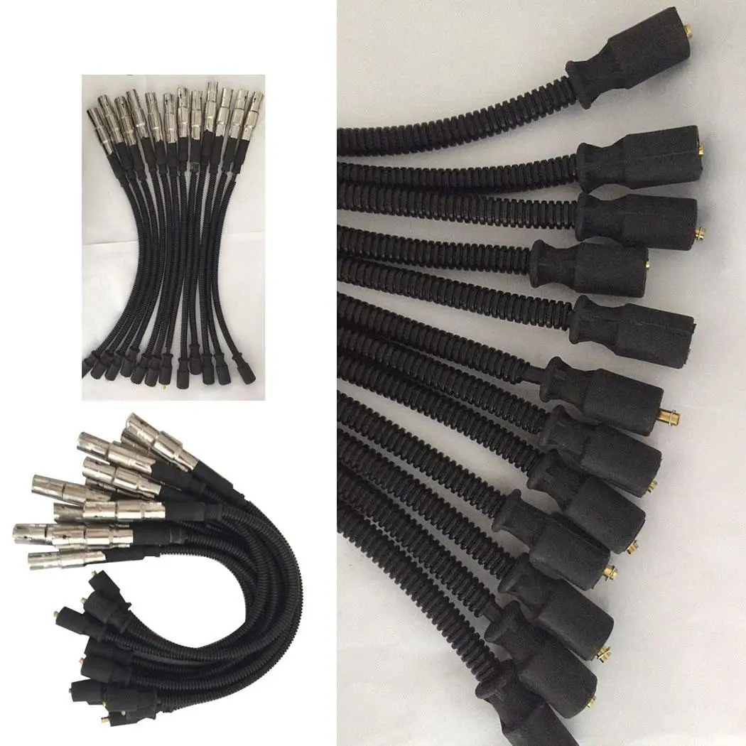 

12PCS Spark Plug Ignition Wire Set for 10.2mm Spiral Wound Design Mercedes Benz Direct Replacement Ignition Wire