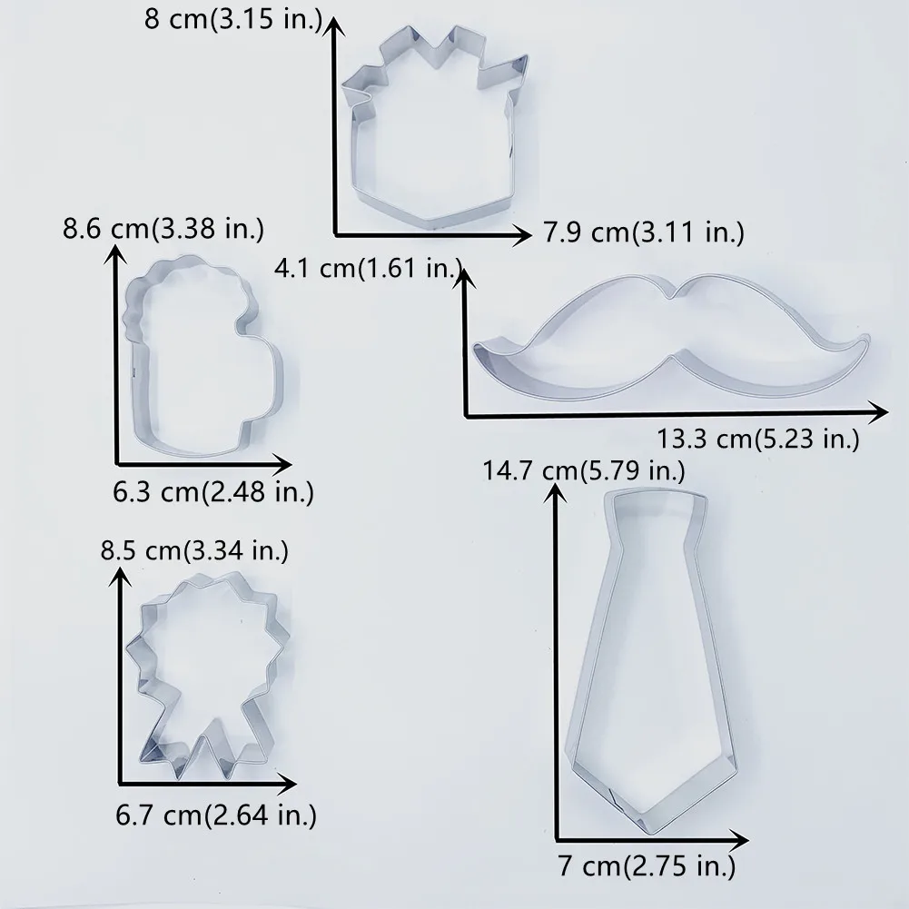 School Cookie Cutter Set. Mini 2 inch cookie cutters. 5 pieces