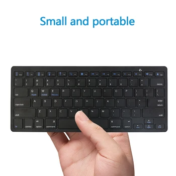 

Ultra-Slim Bluetooth Wireless Keyboard For Iphone Ipad Android Tablet Win PC Phone And Other Bluetooth Enabled Device New Hot