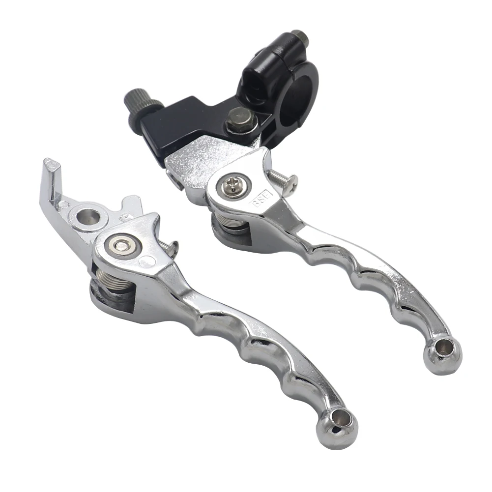 

Silver Aluminum Folding Clutch lever Brake Lever Handle Lever For To CRF KLX BSE Xmotos Kayo Pit Bike Dirt Bike Parts