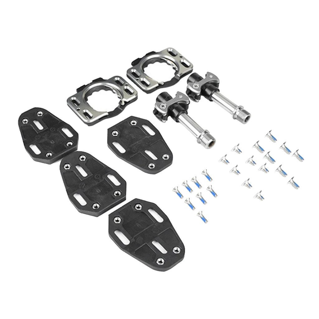 

2Pieces Premium Lightweight Road Cycling Self Lock Titanium Bearing Pedals