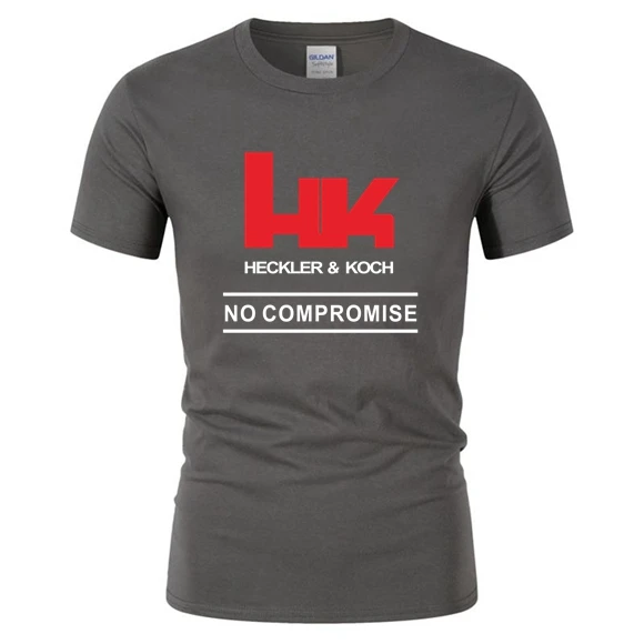2020 HK Logo Heckler Koch Firearms No Compromise Man TShirt Short Sleeve Men's Tees T Shirt Men Neck Women T-Shirts XS-XXXL HH | Мужская