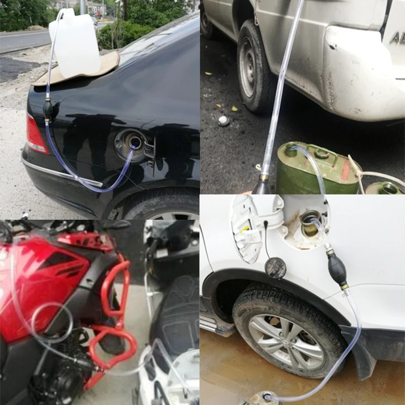 Portable Car Fuel Pump Gas Oil Pump Universal Multiple Usage Siphon for Liquid Petrol Tuning Fuel Gasoline Diesel