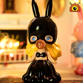 

Masker MOMO Blind Box Model Finished Goods PVC Halloween Mask Makeup Ball Ornaments Doll Decoration