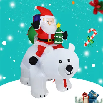 

Christmas Led Inflatable Santa Claus Snowman Christmas Doll Outdoor Garden Toys For Kid Gift Christmas Party New Year Home Decor
