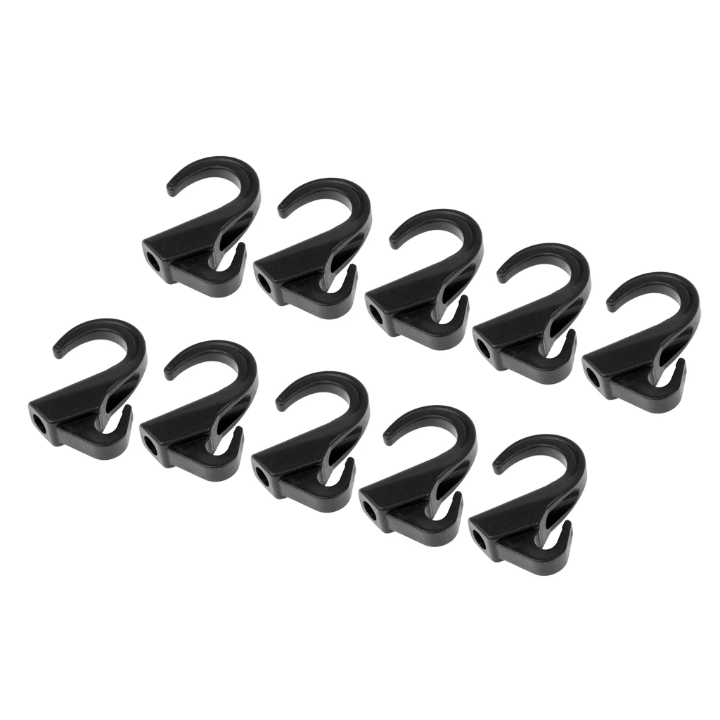 10Pcs Hooks for Kayak Boat Canoe Cargo Bungee Hook Anchor Lashing Accessory