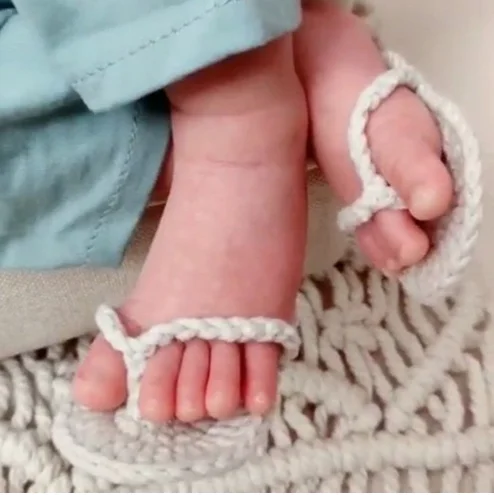 New Born Photography Props Hand crochet Baby Slippers Baby Photo Props Shoes Newborn Fotografia Photography Accessories