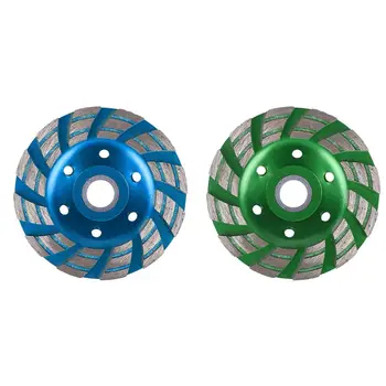 

4 Inch Horizontal Wave Diamond Segment Grinding Wheel Disc Concrete Cutting Tool Dropship