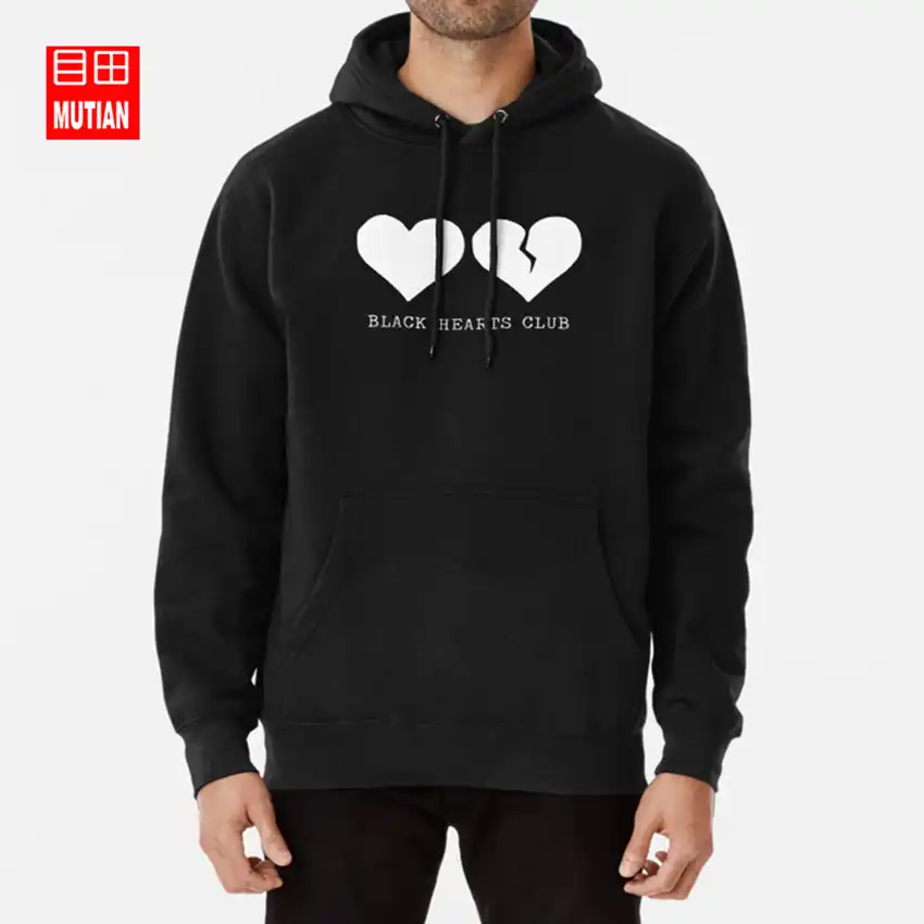 Black hearts club hoodie Clearance