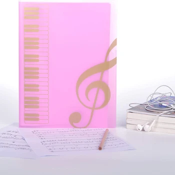 

1 Pcs Score Folder, Band Folder, Musician Writable Folder, Spiral Binding A4 Size 20 Sets, 40 Pages