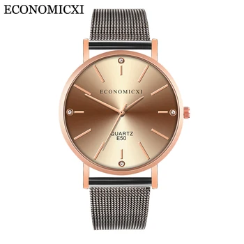 

Fashion Simple male Watch Men Slim Mesh Strap Minimalist Wristwatches For Men Quartz Watch New Brand Casual Male Clock watches