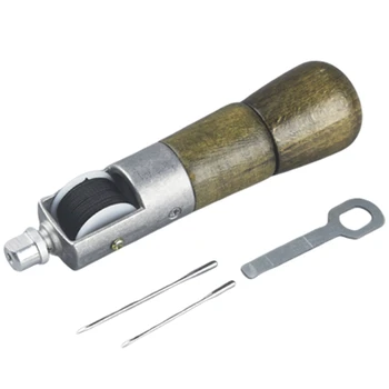 

1 Set of Lockstitch Sewing Awl Kit Kit Stitched Leather Fabric DIY Craft Repair Tool Durable Household Goods Promotion