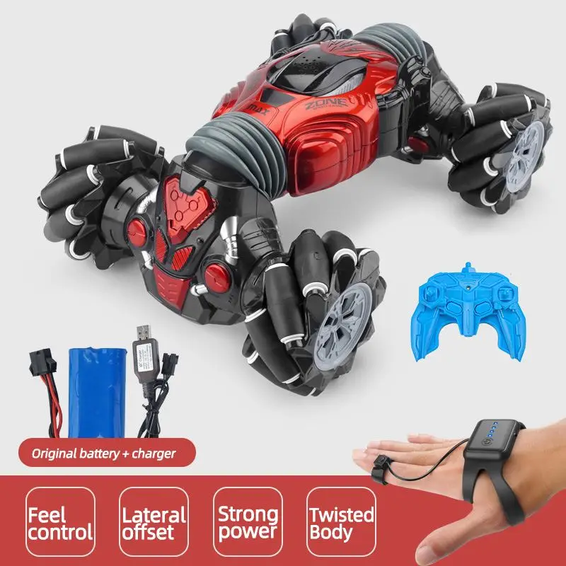 

Powerful Remote Control Off-Road RC Car Sensing Twist Stunt Sensing Stunt Car Toy Double Sided Flip Rock Climbing Dancing Toy