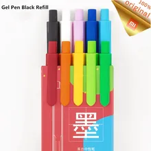 10 шт., гелевая ручка Xiaomi kinбор, 0,5 мм, гладкие цветные ручки, гладкие ручки для письма, черные чернила, ручка для школы, студента, офиса