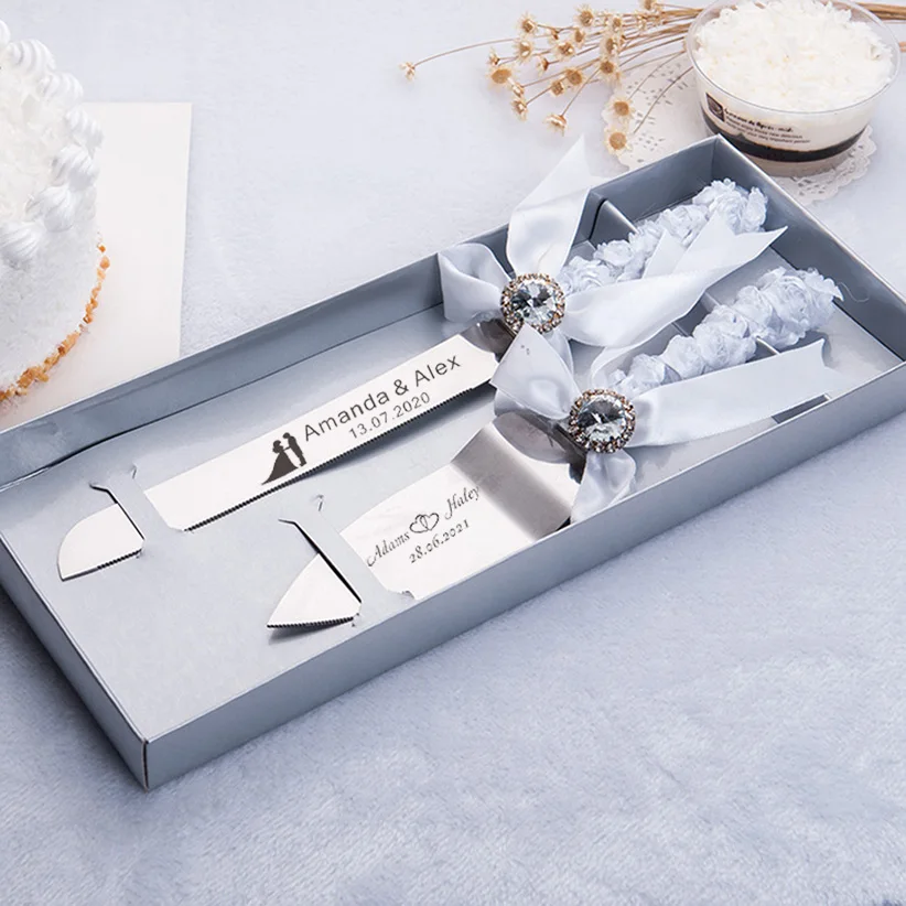 

Personalized Pastry Tools Customized Wedding Gift Birthday Party Gift Stainless Steel Cake Knife Baking Tool Accessories