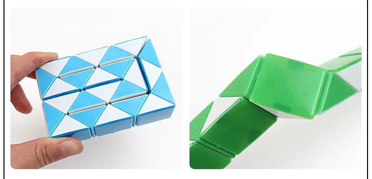 Medium Children'S Educational Toy RUBIK'S CUBE Intelligence Flexible Magic Feet Toy 24 Section Flexible Magic Feet