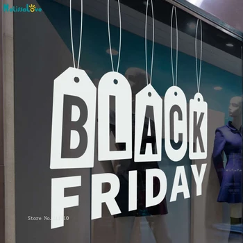 

Hanging Black Friday Window Sticker Promotion Discount Sign Decoration New Design Eye-catching Decals Self-adhesive YT3586