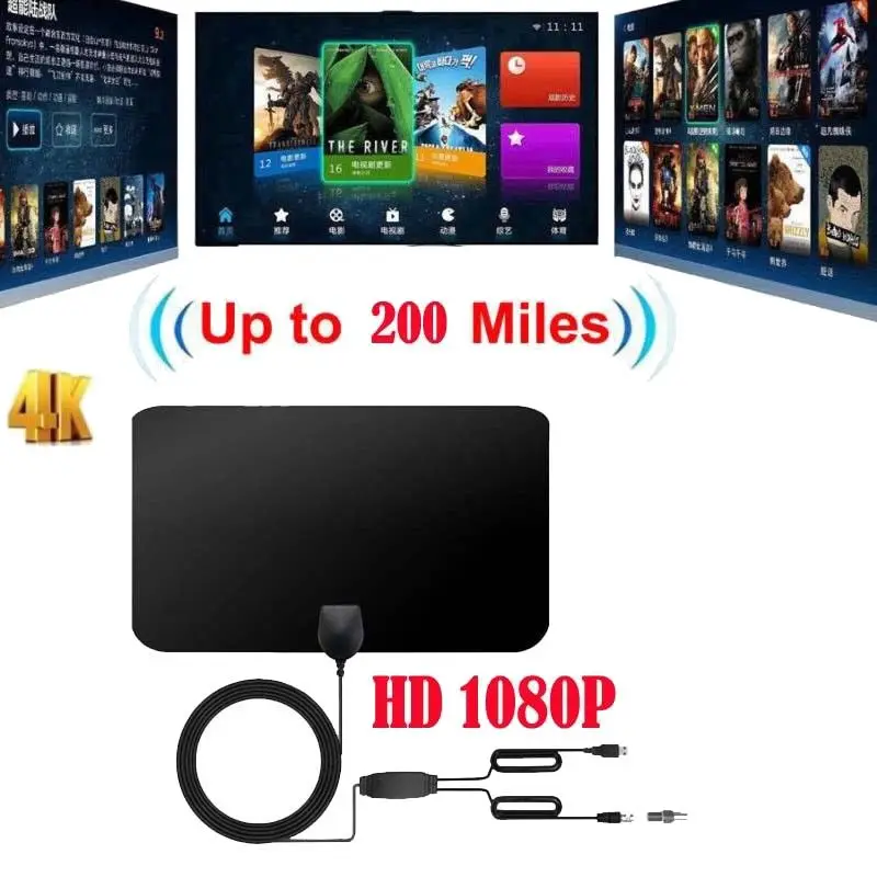4K 25 дБ с высоким коэффициентом усиления HD мини высокой четкости телевизионная цифровая подключенная антенна усилителя