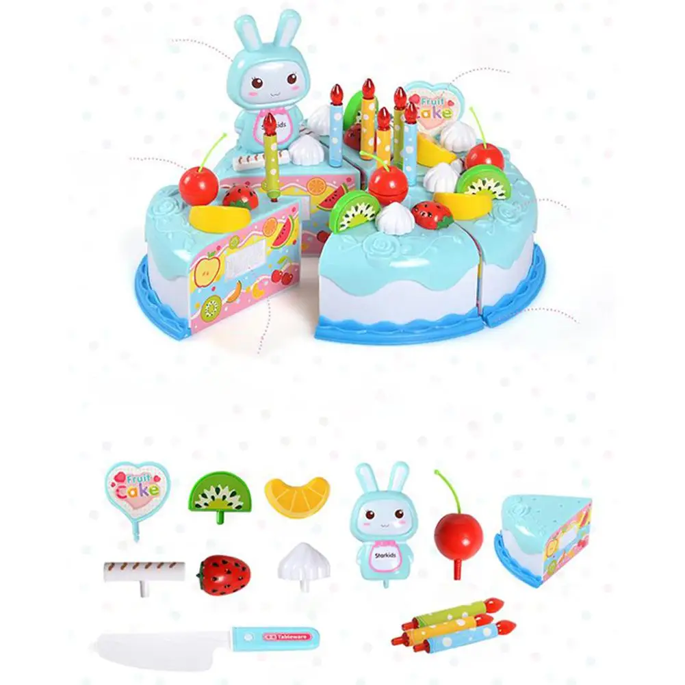 MeterMall детская игра Моделирование кухня день рождения торт ломтик фрукты резка DIY Подарочные игрушки