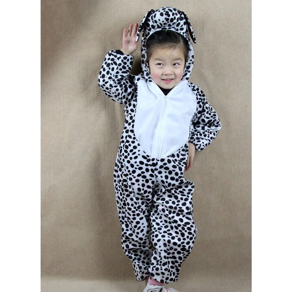 Umorden Children Kids Baby Cartoon Animal Dalmatian Dog Costume Cosplay Jumpsuit Children's Day Halloween Costumes