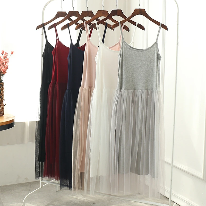 2019 Sexy Off Shoulder Summer Women Dress Female Loose Spaghetti Strap Mesh Ladies Party Dresses New Clothing Z427 | Женская одежда