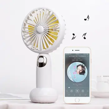 

Portable Wireless Bluetooth Speaker Music Fan Muti-Function USB Charging Speakers with 1200mAh Large Battery