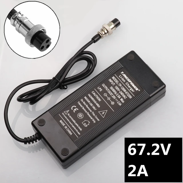 US $20.97 672V 2A Liion Battery Charger for 16S 60V ebike electric bicycle Wheelbarrow Electric self balan