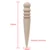 Multi-Size Wood Slicker Leather Solid Wood Round Burnishing Edge for Polished Edge Leather Craft Working Tool