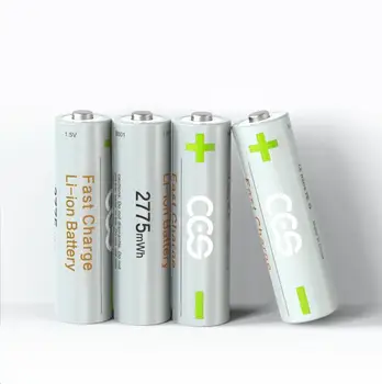 

1.5V AA Battery 100% 1.5V AA li-ion Battery 2775mwh li-polymer with USB rechargeable lithium usb battery charger