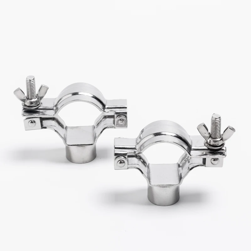 

2PCS/Lot 304 Stainless Steel Tubing Hanger Pipe Holder Pipe Clamp Female Threaded Pipe Hanger For Homebrew