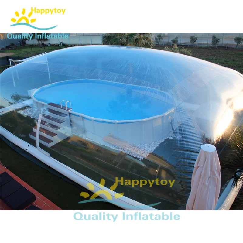  Durable pvc swimming pool cover tents inflatable lap pool transparent dome tent for pools