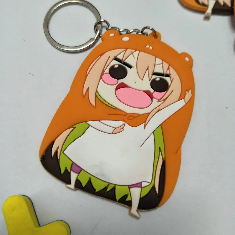 see chart2 1 шт. 6 см Himouto Umaru-chan аниме-брелок для ключей ПВХ Рисунок брелок крутые игрушки брелок для ключей Рождественский подарок новинка - Цвет: see chart2