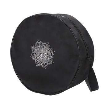 

Crossbody Single Shoulder Print Round Gym Large Capacity Multifunctional Tool Storage Nylon Twill Double Zips Yoga Wheel Bag