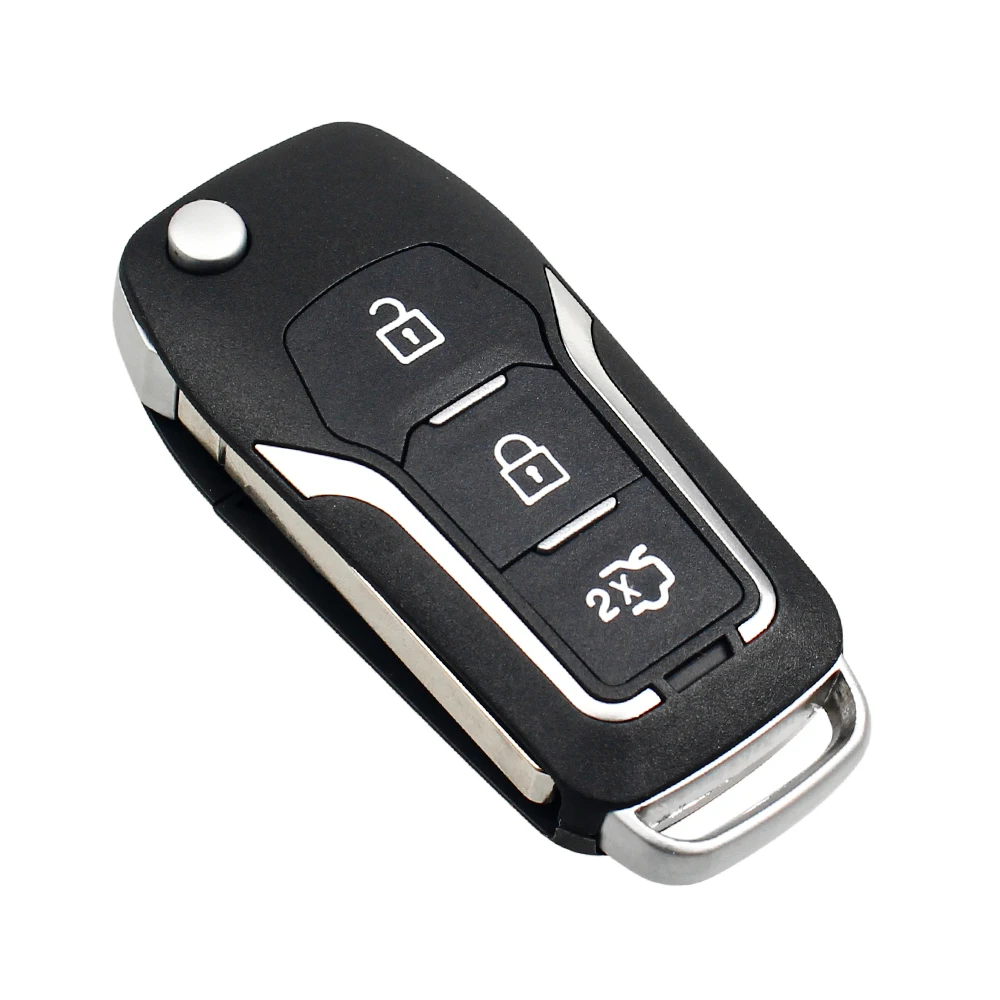 433MHz 4D60 4D63 Chip 3 Buttons Flip Remote Control Car Key Case for Ford Focus 2 3 Mondeo Fiesta
