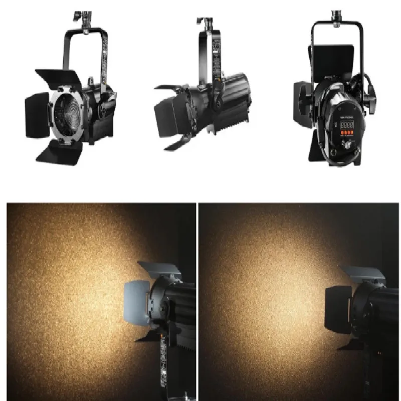 

8pcs/lot 60W Mini Led Fresnel Spotlight 1/3CH WW/CW Fanless Fresnel Studio,Stage ,Gallery ,Church Light