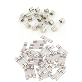 

50 Pcs 250 V 250 MA Fast Action Fuse 5 x 20 mm Glass Tube 0.25A & 0.5A