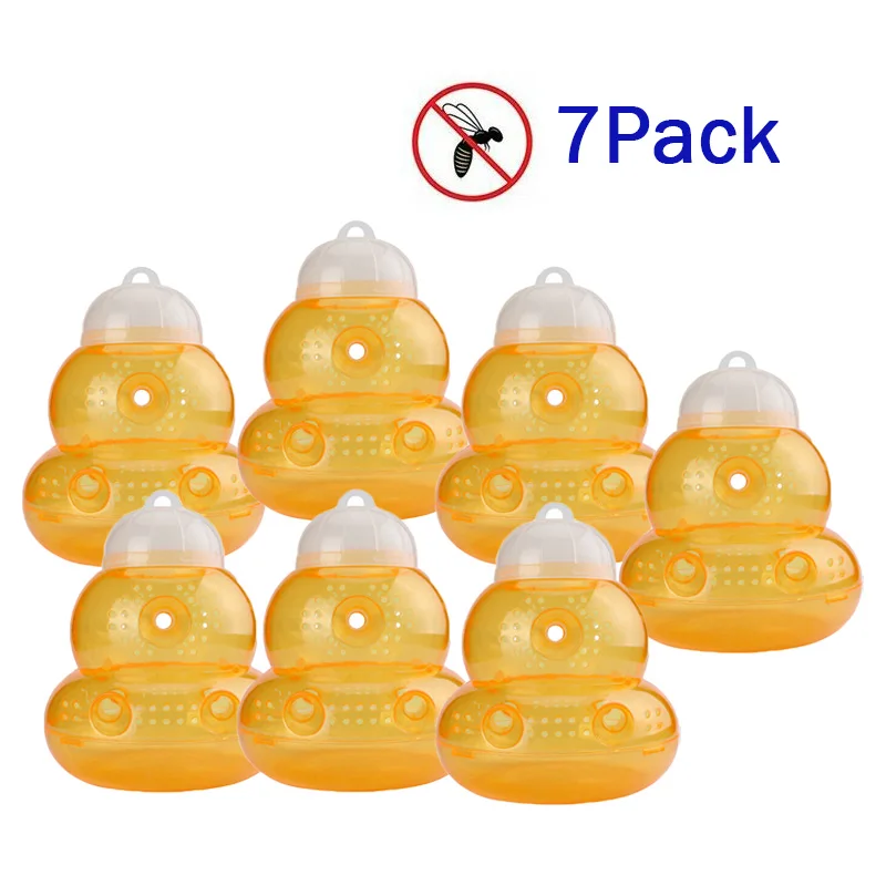 

New 1pcs Hanging Wasp Trap Yellow Jackets No Poison Chemicals Bee Catcher Tool