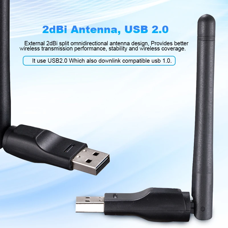 Wifi антенна Apdater 150 Мбит/с USB Wifi адаптер мягкий AP 2dBi беспроводная сетевая карта IEEE802.11n Wifi приемник для настольного ноутбука