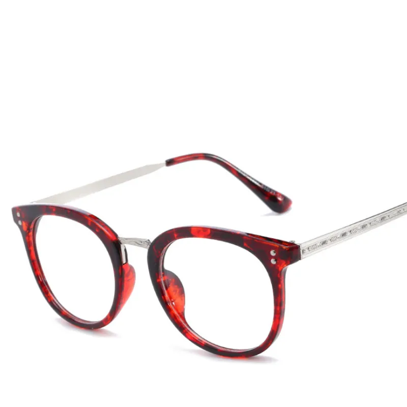 VWKTUUN Фирменная оправа для очков женские очки прозрачные линзы круглые компьютерные очки Оптические очки студенческие простые очки - Цвет оправы: color 6