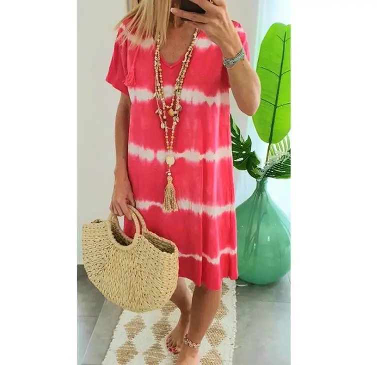 Женское Повседневное платье для женщин Лето 2020 женские платья с коротким рукавом