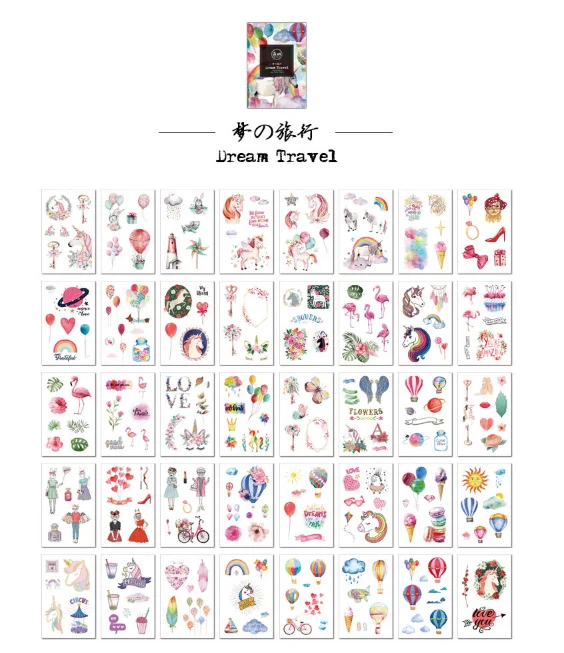 40pcs/1pack Kawaii Stationery Stickers Pink fairy Diary Planner Decorative Stickers Scrapbooking DIY Craft Stickers - Цвет: Mengdelvxing