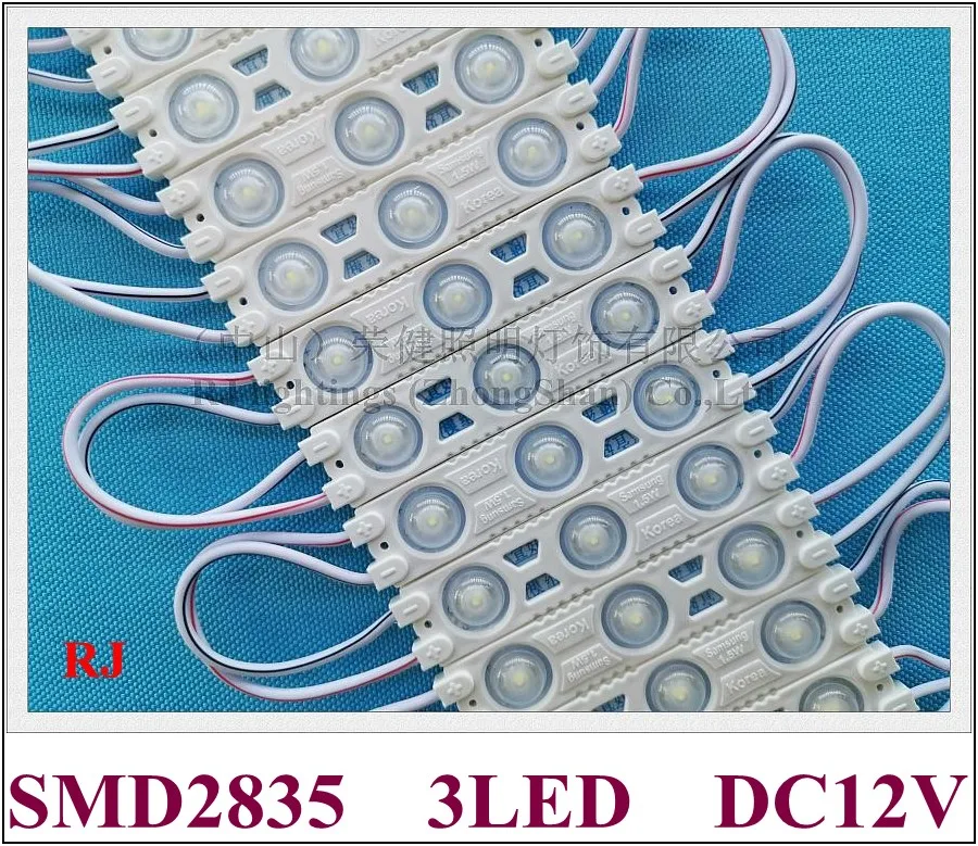 

LED module for sign letter injection LED light module waterproof DC12V 1.2W SMD 2835 61mm*14mm aluminum PCB high bright 2020 NEW