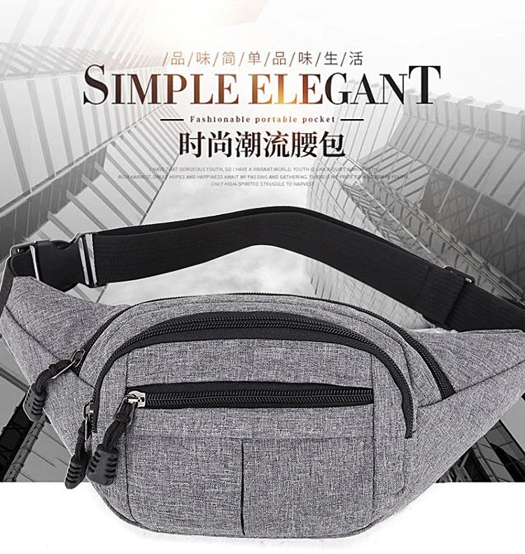 Men Waist Bag Fashion New Packs Purse Casual Large Phone Belt Hip Bag Heuptas Women's Travel Fanny Banana Bags