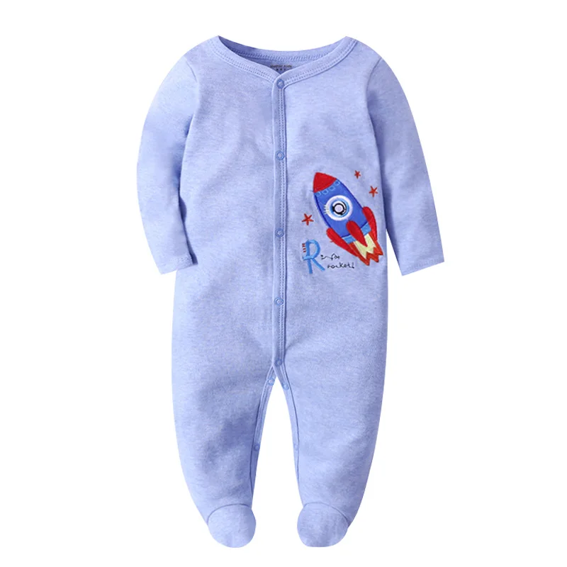 newborn footed sleeper pajama baby girls jumpsuit 3 6 9 12 months coton Infant boys clothing