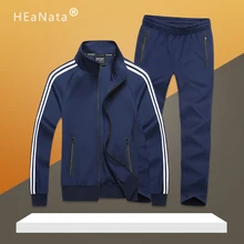 7XL 8XL размера плюс мужской спортивный костюм модные теплые наборы для бега мужские s комплект из 2 предметов куртка брюки для бега фитнес спортивный костюм мужской