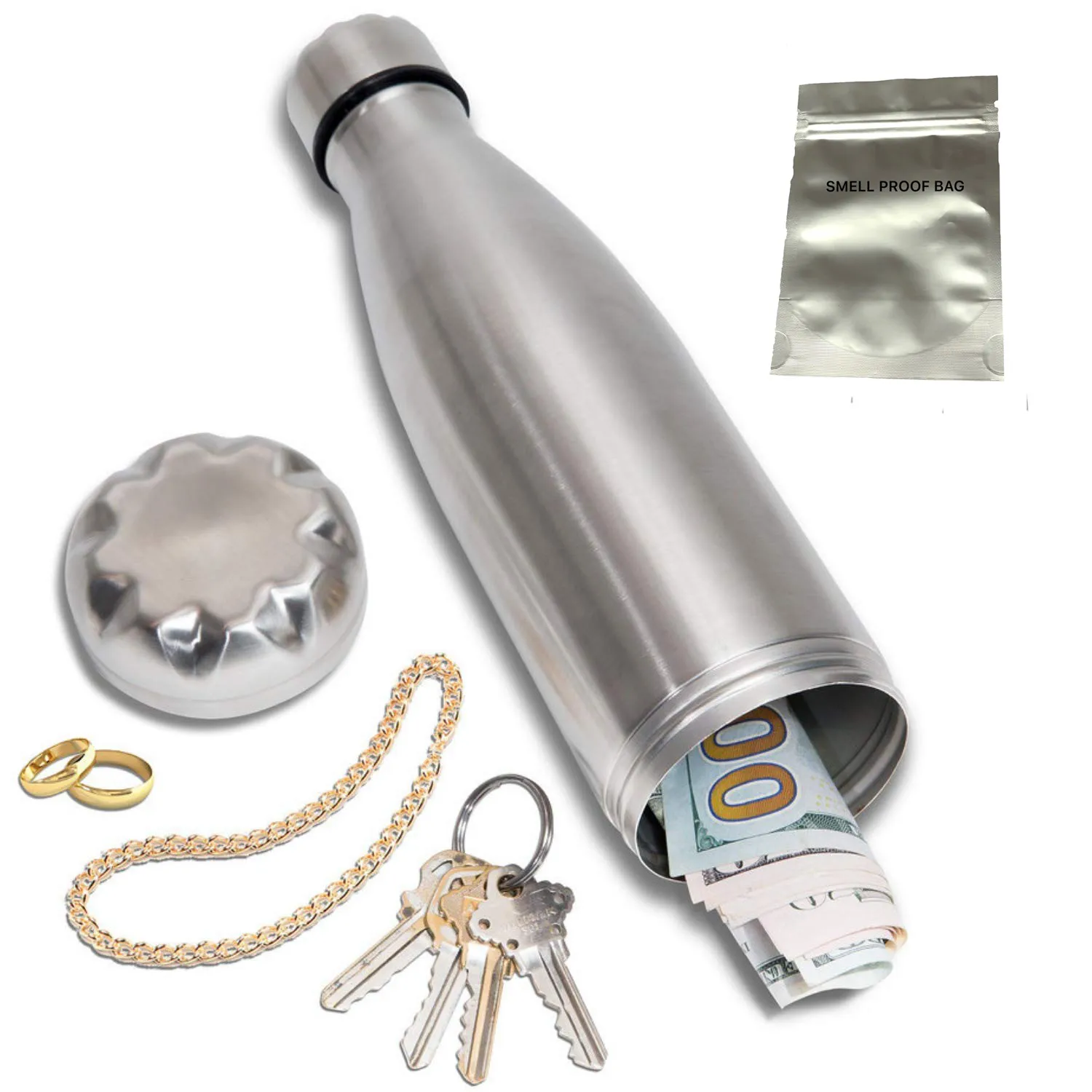 Stash safe bottle diversion safe hidden storage bottle set 5 or 6 models of diversion safe per set with smell proof bags