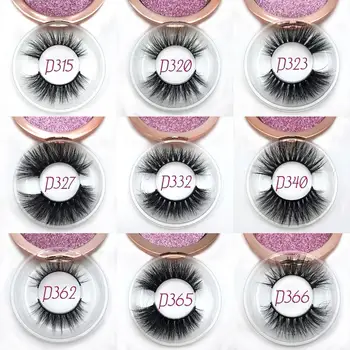 

40 Pairs/Pack Eyelashes 3D Mink Lashes Rose gold box Hand Made Full Strip Lashes Mink False Eyelashes Makeup eyelashes Fluffy