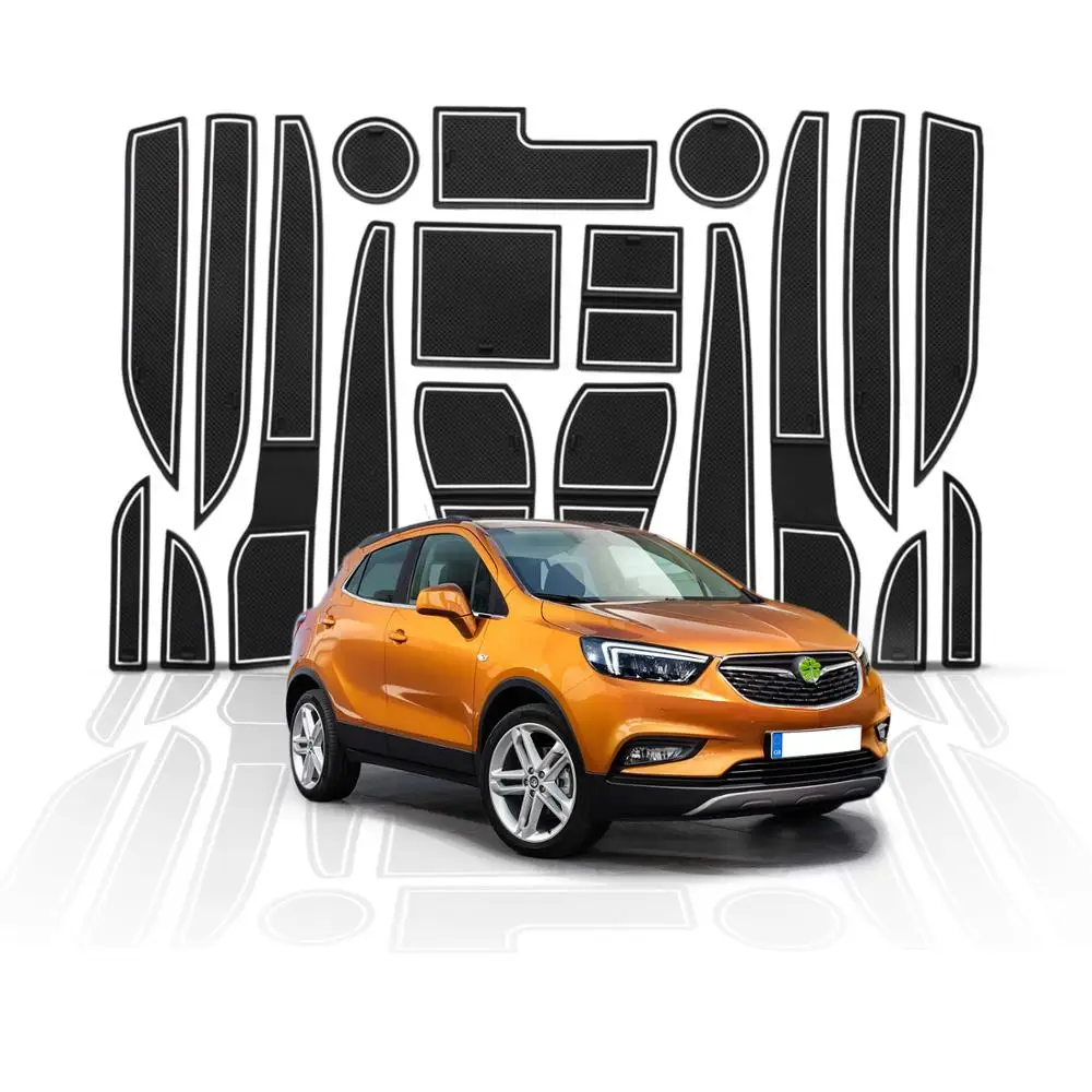 Ruiya автомобильный Противоскользящий резиновый дверной коврик для Opel Mokka X 2016 2017 2018 2019 Авто интерьерный