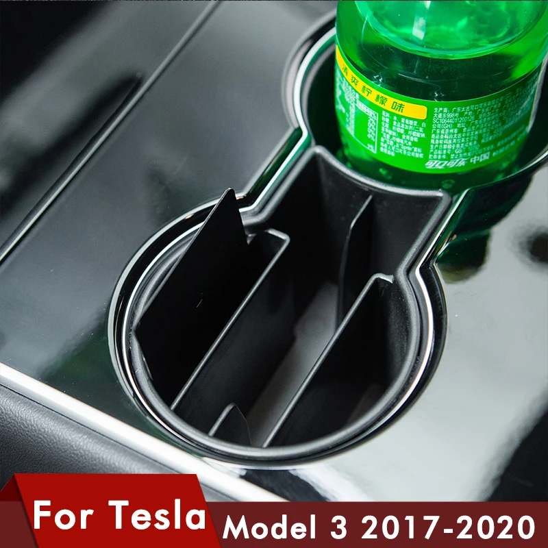 Heenvn Model3 Автомобильный Центральный ящик для хранения в водной чашке Tesla Model 3 Y